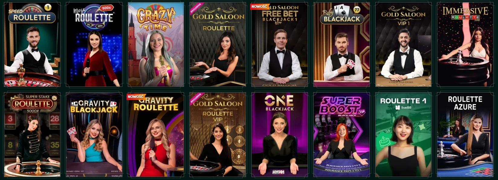 Casinia Kasyno na żywo